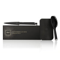 Thumbnail for ghd creative curl wand with heat resistant mat and brush gift set