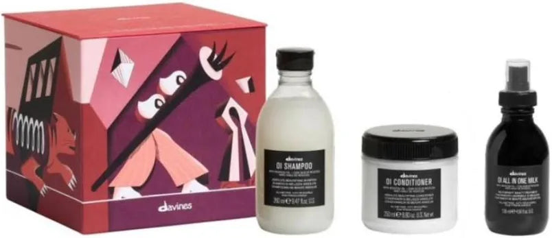 Buskers Parade | Davines OI Shampoo 280ml, Conditioner 250ml & All In One Milk Gift Set