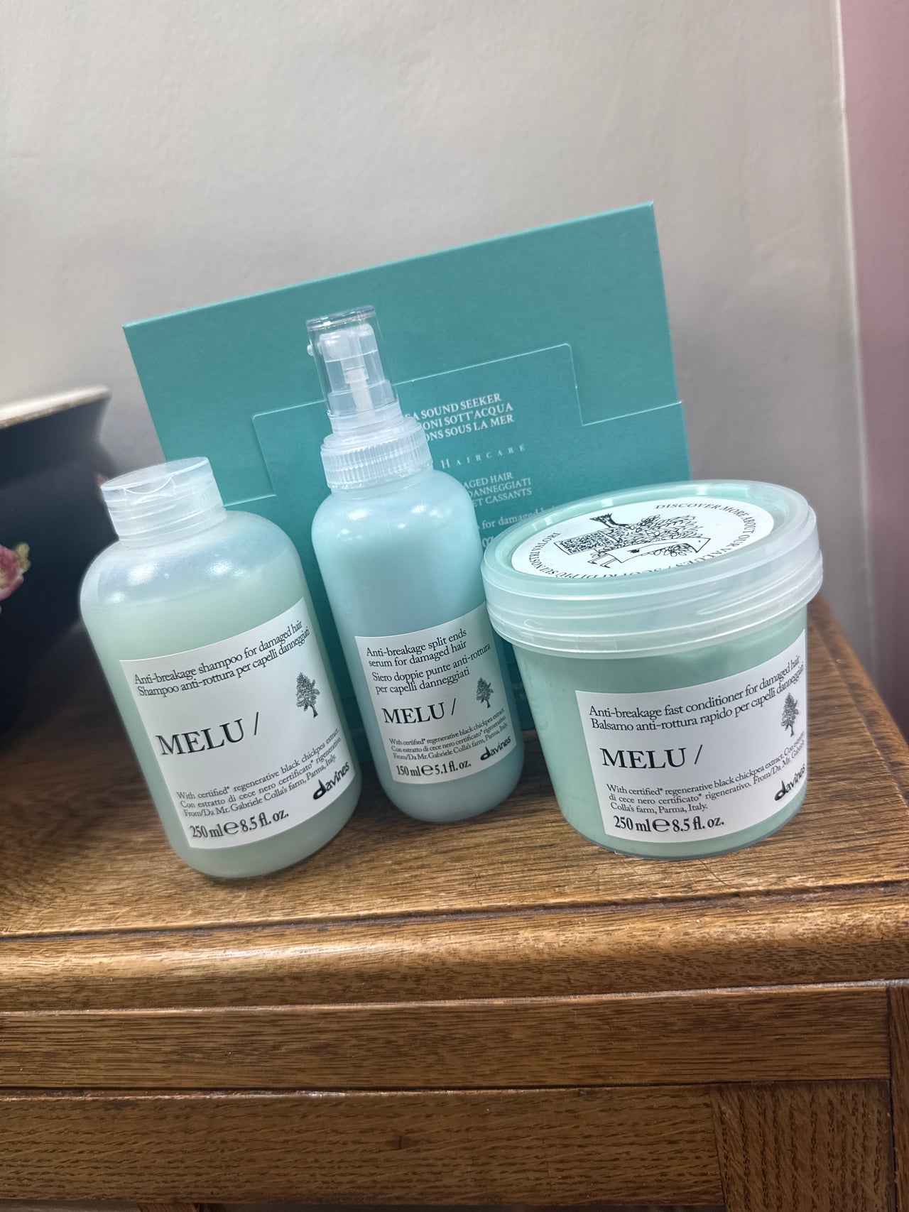 Under the Sea Sound Seeker | Davines MELU Shampoo, Conditioner & Spray Gift Set