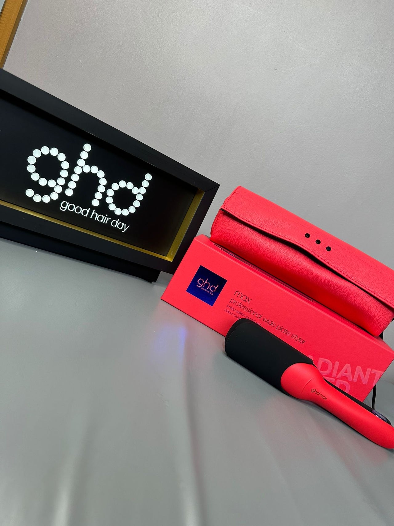 ghd max styler in radiant red