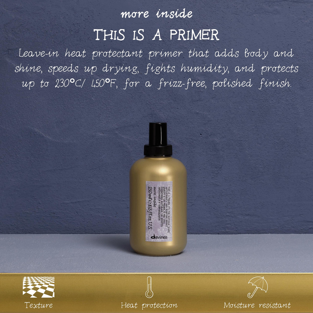 Davines Blow Dry Primer – Heat Protectant & Blow-Dry Prep Spray