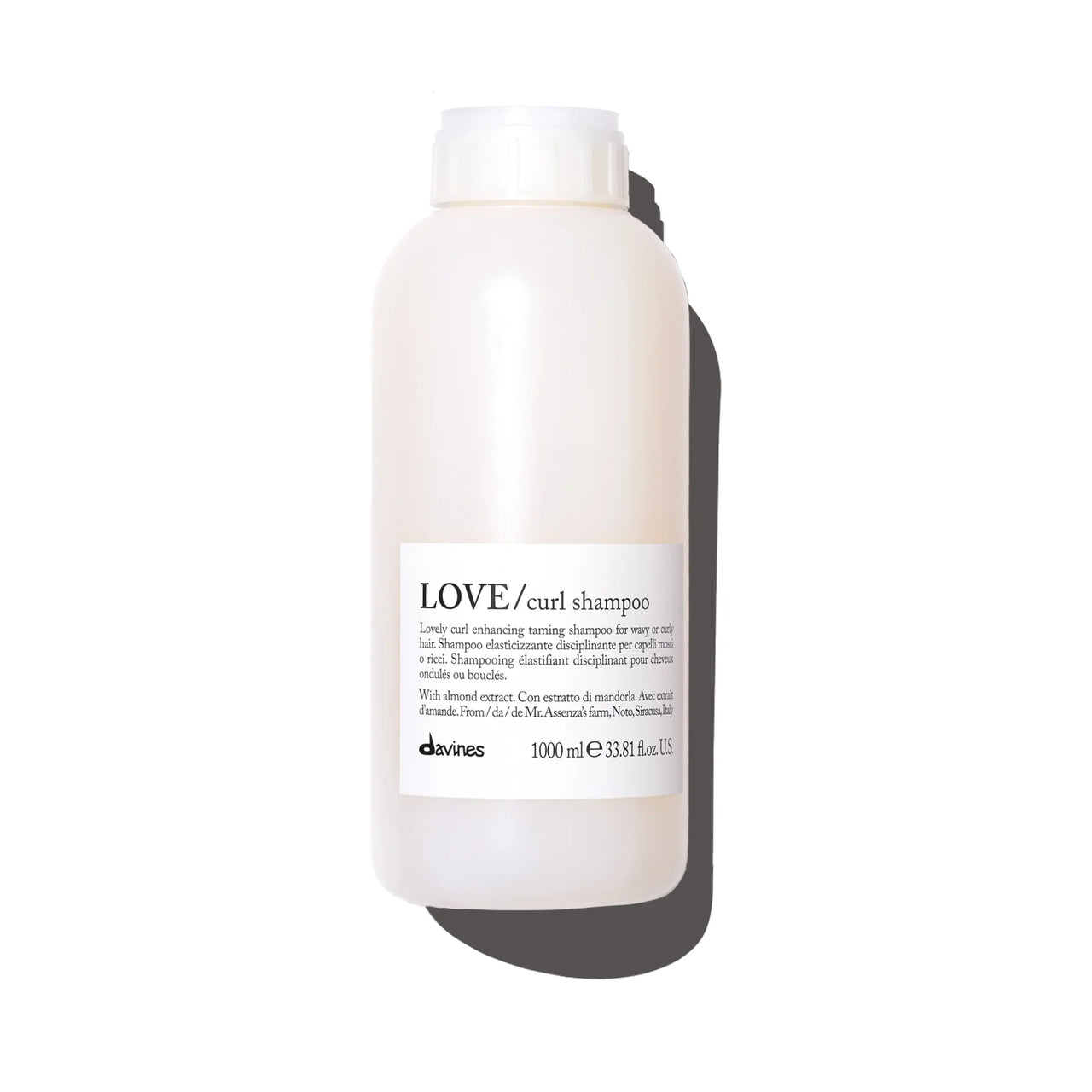 Davines LOVE Curl Shampoo 1 Litre – Anti-Frizz Shampoo for Curly & Wavy Hair