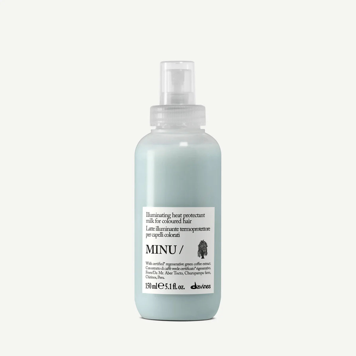 Davines MINU Milk Illuminating Heat Protectant Milk for Coloured Hair