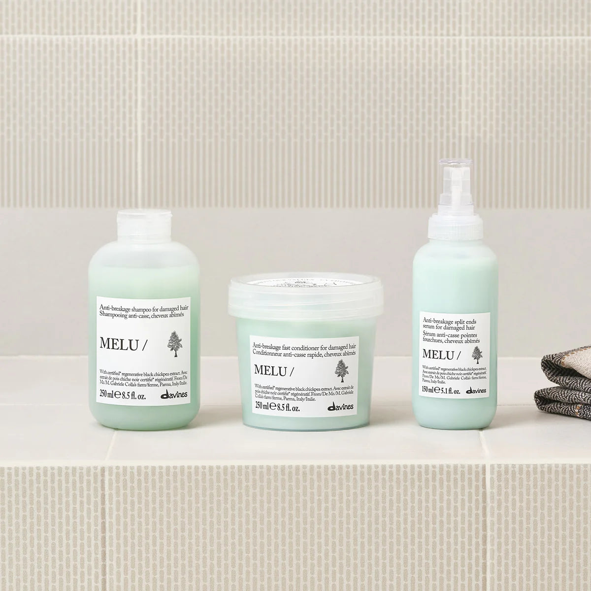 Davines MELU Shampoo - Anti-Breakage Shampoo for Damaged or Long Hair