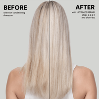 Thumbnail for Wella Ultimate Repair Shampoo 1ltr for damaged hair before and after