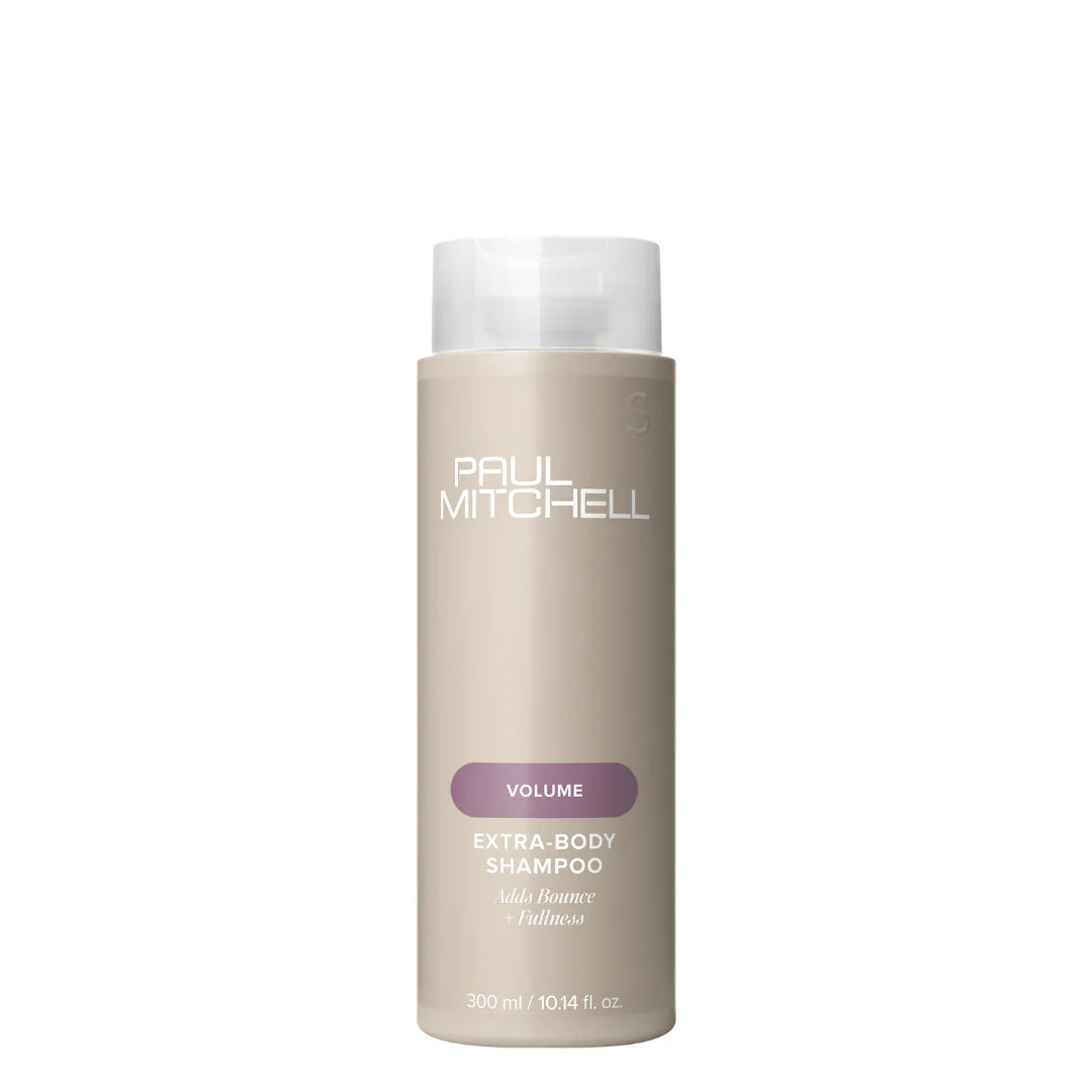 Paul Mitchell Volume Extra-Body Shampoo bottle on a white background