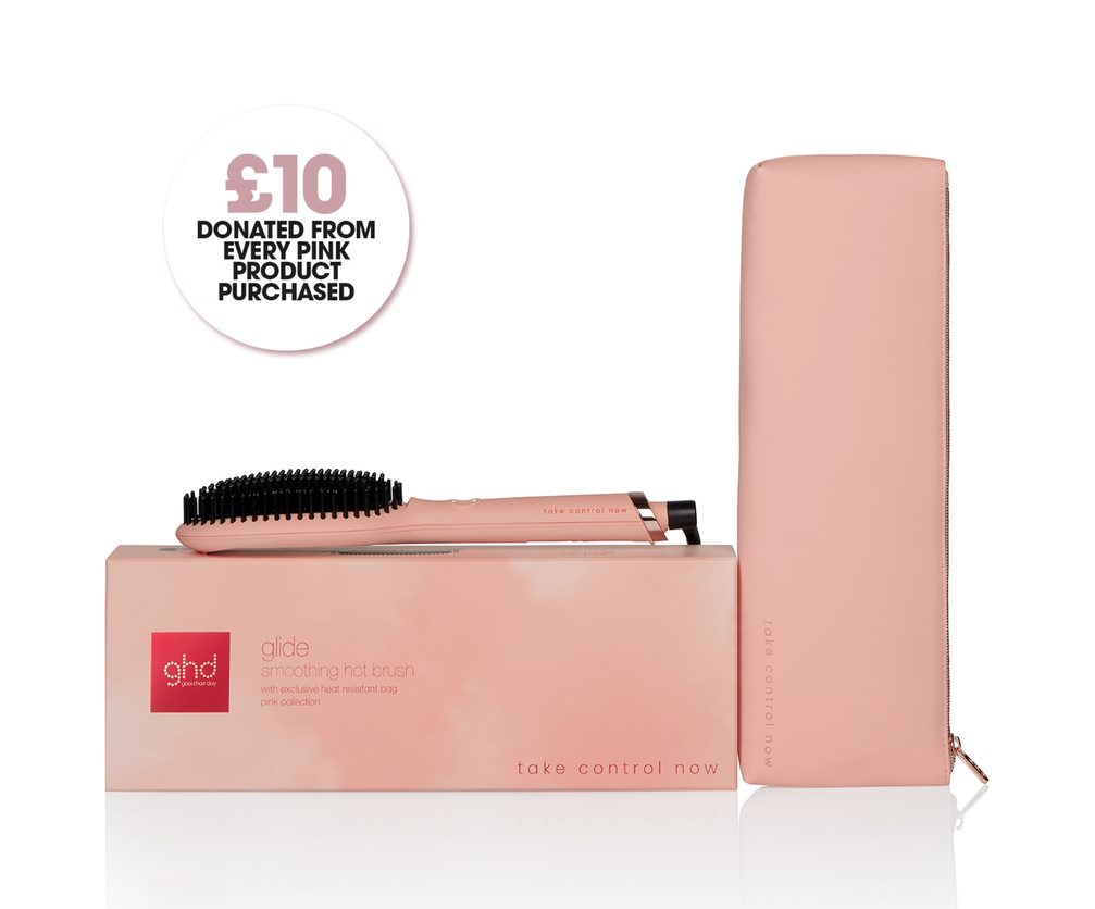 ghd Glide Smoothing Hot Brush Pink