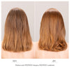 Thumbnail for Before and after comparison of hair using NOUNOU shampoo and conditioner.