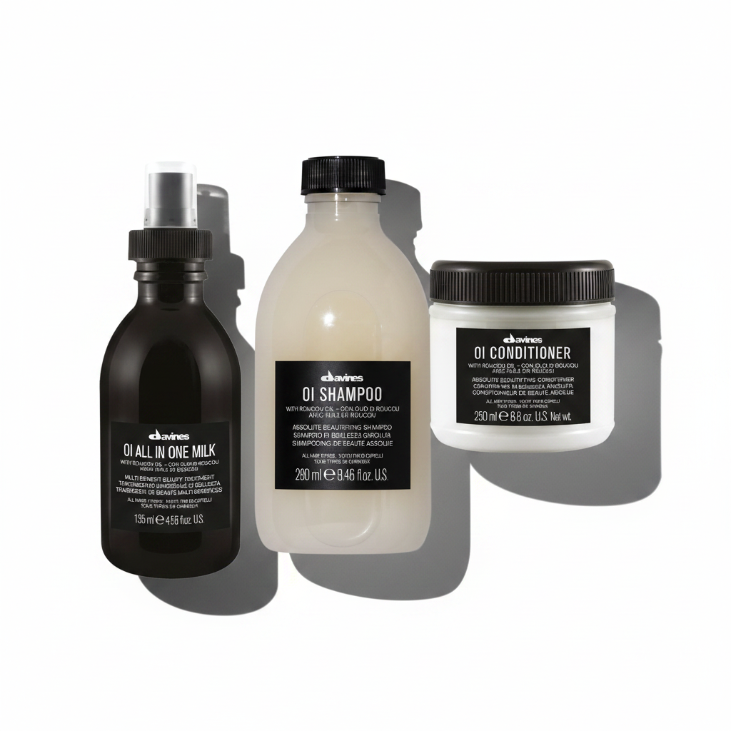 Davines OI Trio | Shampoo, Conditioner & All In One Milk for All Hair Types
