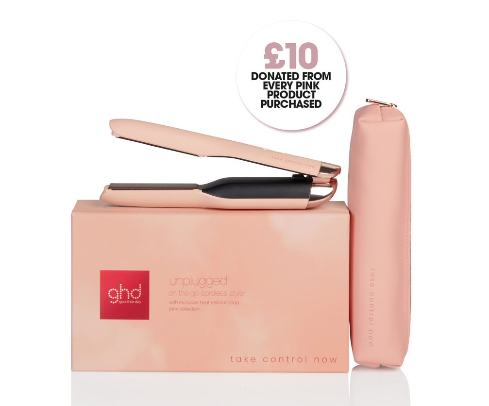 ghd Unplugged Pink