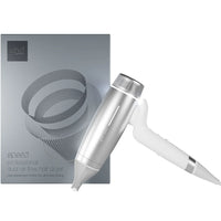Thumbnail for Silver hair dryer with packaging on a white background