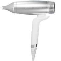 Thumbnail for White and silver hair dryer with 'ghd' branding on a white background