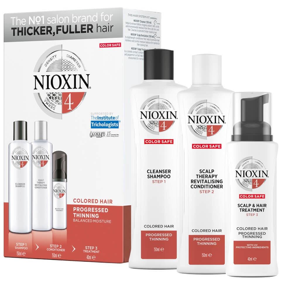 NIOXIN 3-Part System 4 Trial Kit for Coloured Hair with Progressed Thinning