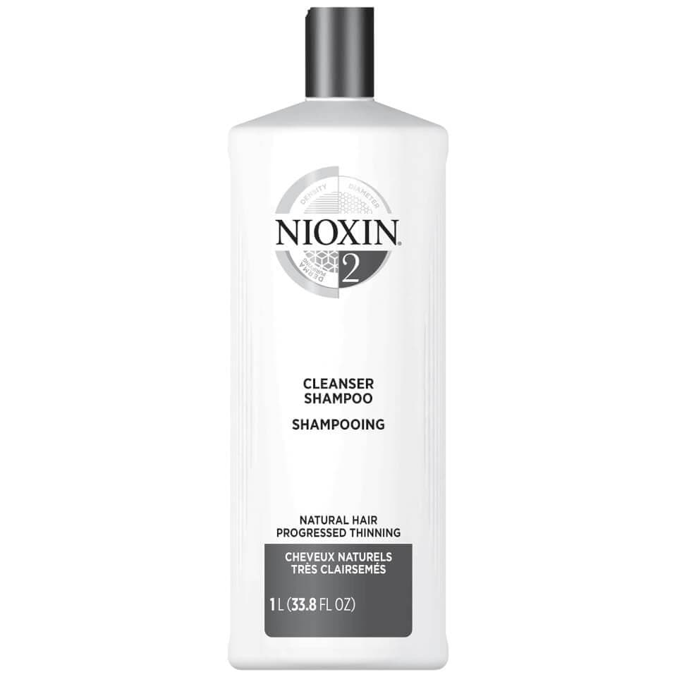 NIOXIN 3-part System 2 Cleanser Shampoo for Natural Hair with Progressed Thinning