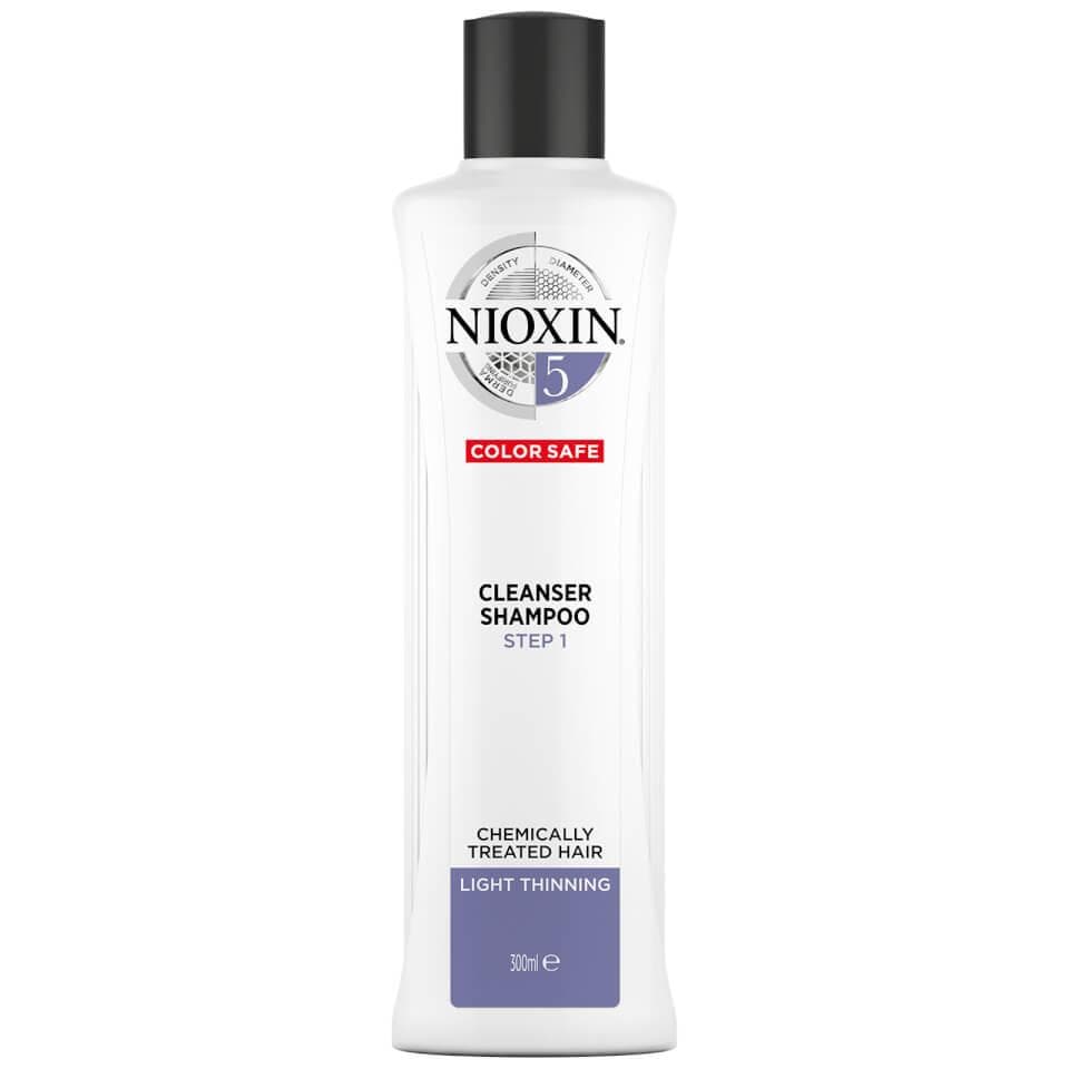 NIOXIN 3-part System 5 Cleanser Shampoo for Chemically Treated Hair with Light Thinning.