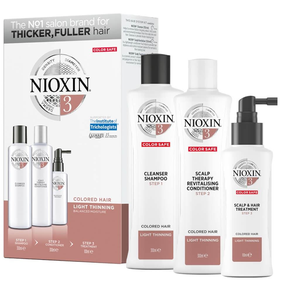 NIOXIN System 3 Loyalty Kit for Coloured Hair with Light Thinning