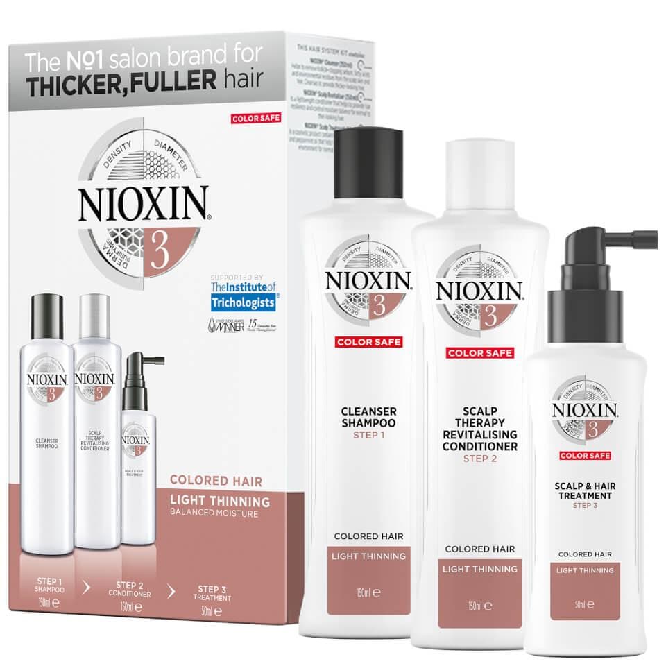 NIOXIN 3-Part System 3 Trial Kit for Coloured Hair with Light Thinning