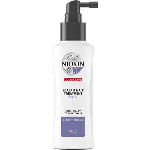 Nioxin System 5 Scalp and Hair Treatment - for Chemically Treated Hair with Light Thinning.