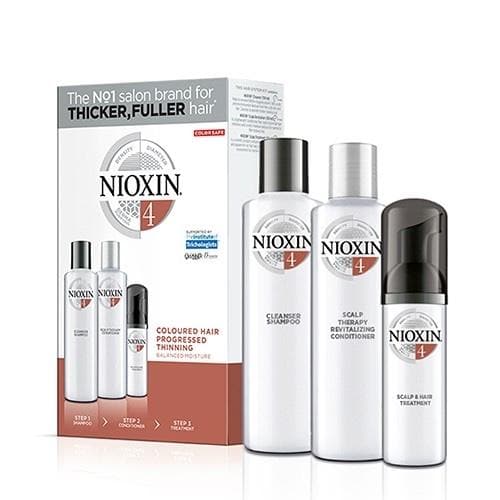 Nioxin's 3-part System 4 for Coloured Hair with Progressed Thinning